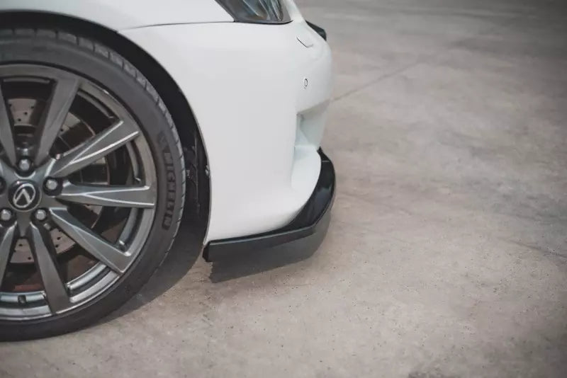 Maxton Design Frontlippe V.2 für Lexus IS F Mk2 Hochglanz schwarz – Ansicht 3
