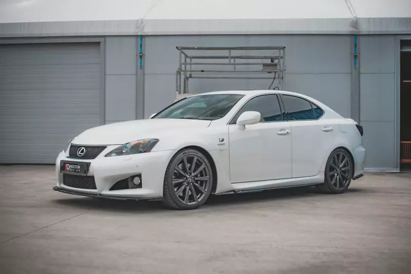Maxton Design Seitenschweller (Paar) für Lexus IS F Mk2 Hochglanz schwarz – Ansicht 2