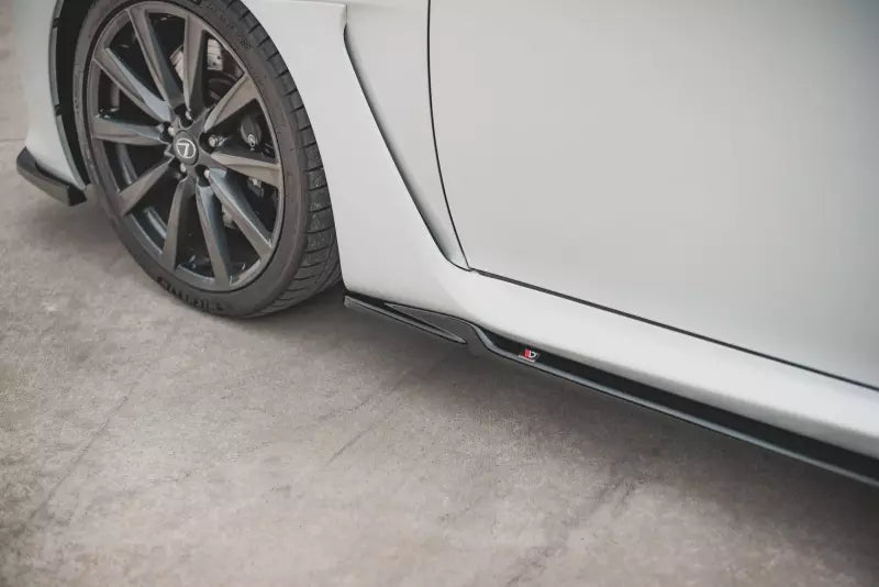 Maxton Design Seitenschweller (Paar) für Lexus IS F Mk2 Hochglanz schwarz – Ansicht 3