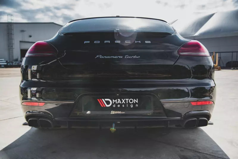 Maxton Design Heckdiffusor für Porsche Panamera Turbo 970 Facelift Hochglanz schwarz – Ansicht 2