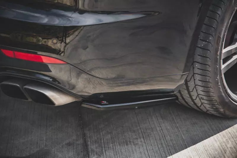 Maxton Design Diffusor Flaps für Porsche Panamera Turbo 970 Facelift Hochglanz schwarz – Ansicht 1