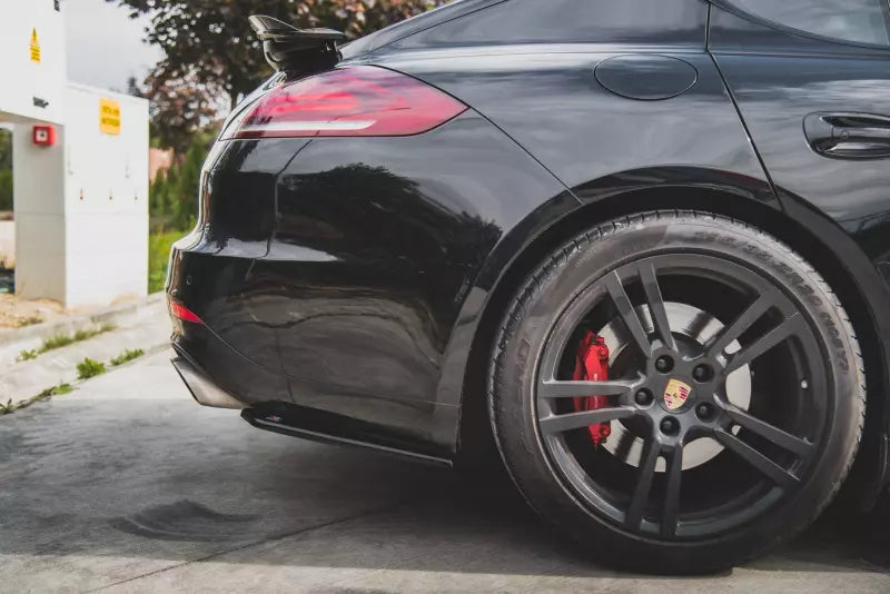 Maxton Design Diffusor Flaps für Porsche Panamera Turbo 970 Facelift Hochglanz schwarz – Ansicht 3