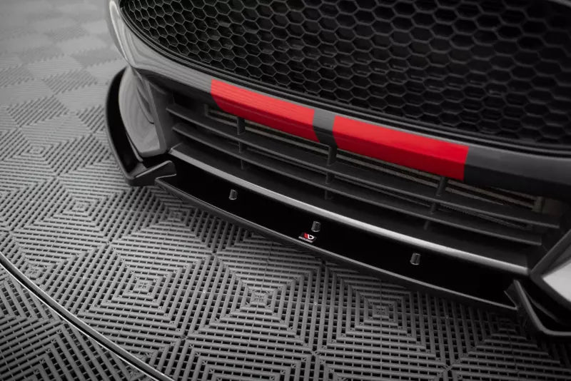 Maxton Design Frontlippe V.4 für Ford Focus ST Mk3 Facelift Hochglanz schwarz – Ansicht 3