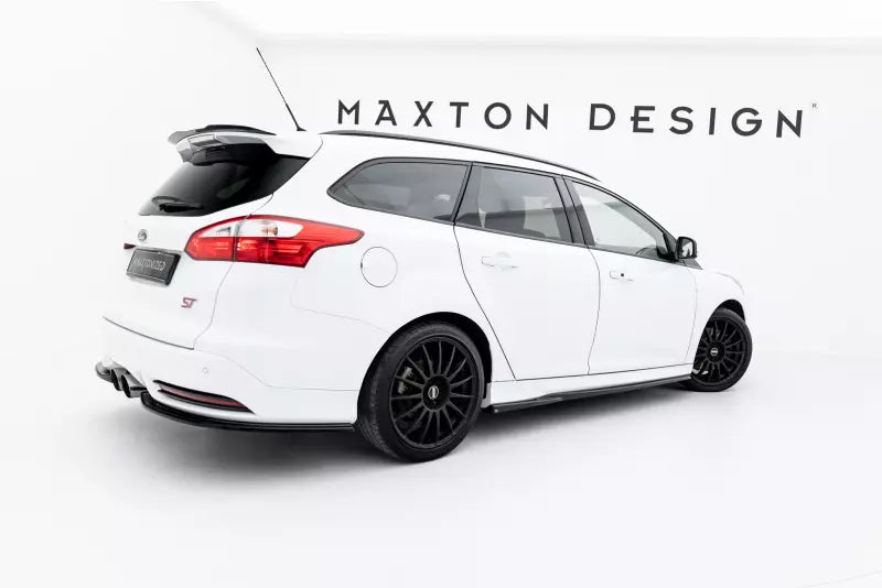 Maxton Design Seitenschweller (Paar) V.2 für Ford Focus ST Mk3 Hochglanz schwarz – Ansicht 4