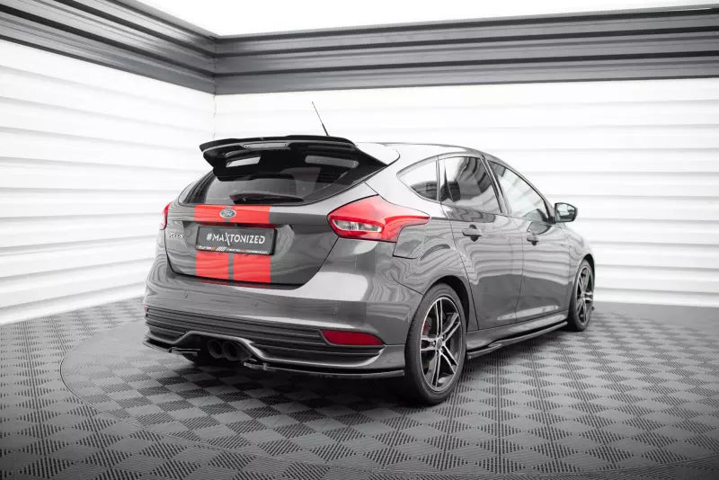 Maxton Design Diffusor Flaps V.2 für Ford Focus ST Mk3 Facelift Hochglanz schwarz – Ansicht 2