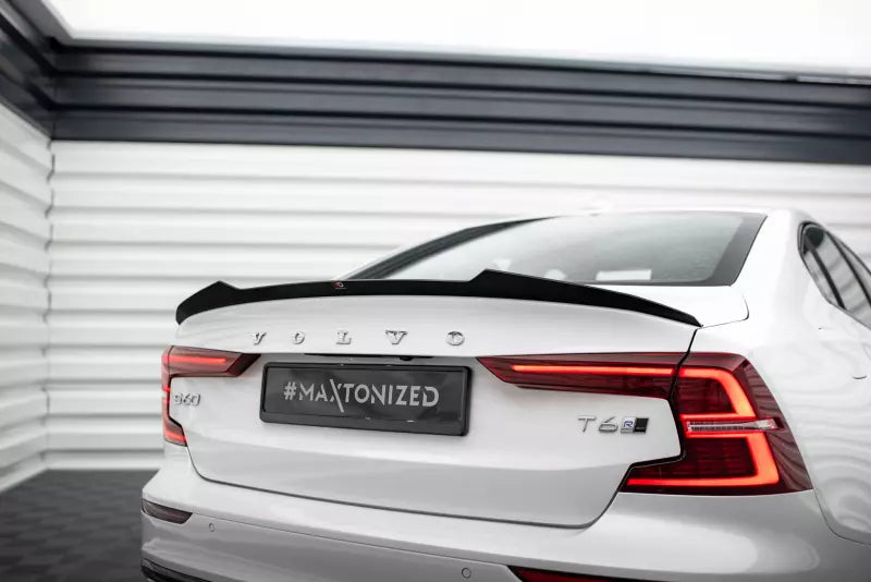 Maxton Design Heckspoiler Lippe für Volvo S60 Mk3 R-Design Hochglanz schwarz – Ansicht 1