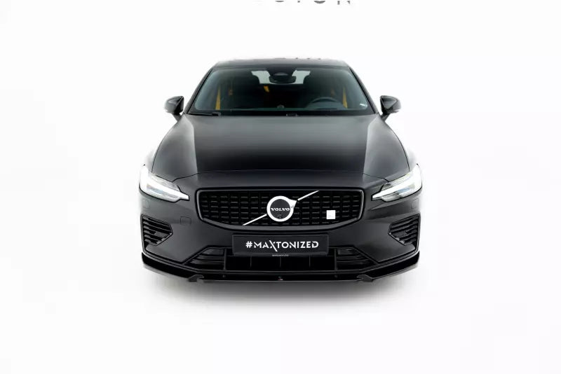 Maxton Design Frontlippe V.1 für Volvo S60 / V60 Mk3 R-Design Hochglanz schwarz – Ansicht 2
