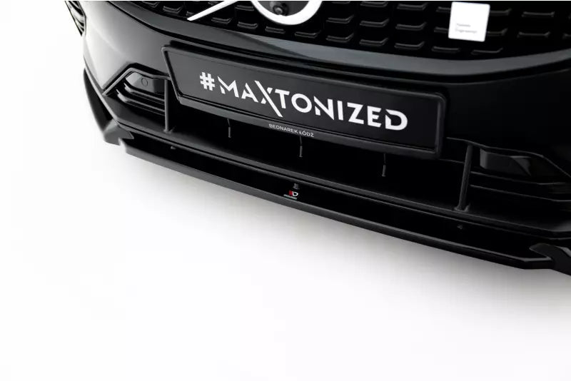 Maxton Design Frontlippe V.1 für Volvo S60 / V60 Mk3 R-Design Hochglanz schwarz – Ansicht 3