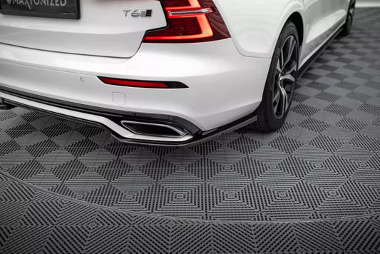 Maxton Design Diffusor Flaps für Volvo S60/V60 Mk3 R-Design Hochglanz schwarz – Ansicht 1