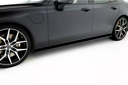 Maxton Design Seitenschweller (Paar) V.2 für Volvo S60/V60 Mk3 R-DesignHochglanz schwarz – Ansicht 1