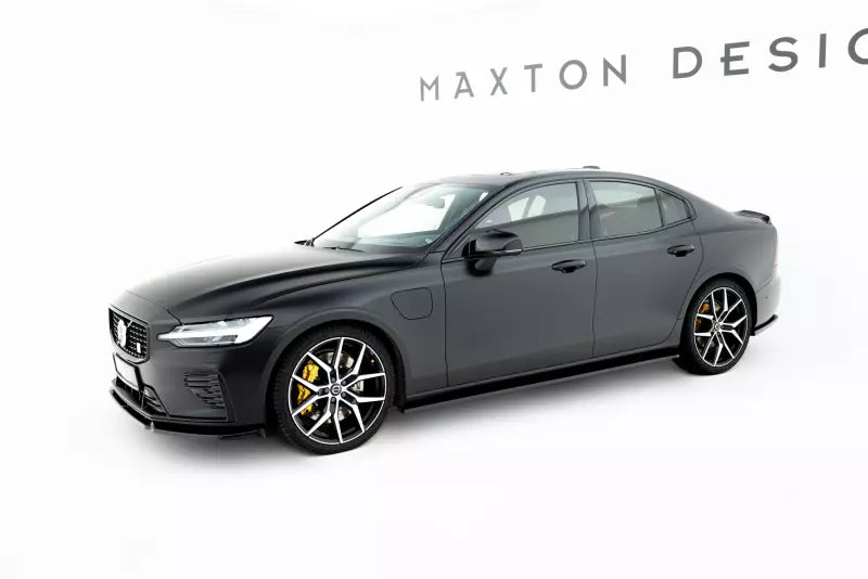 Maxton Design Seitenschweller (Paar) V.2 für Volvo S60/V60 Mk3 R-DesignHochglanz schwarz – Ansicht 2