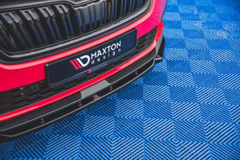 Maxton Design Frontlippe V.1 für Skoda Kamiq Hochglanz schwarz – Ansicht 3