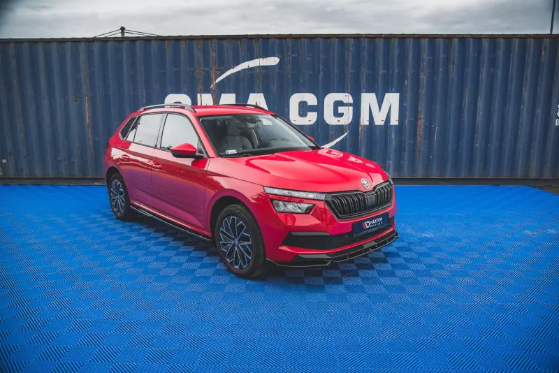 Maxton Design Frontlippe V.1 für Skoda Kamiq Hochglanz schwarz – Ansicht 4