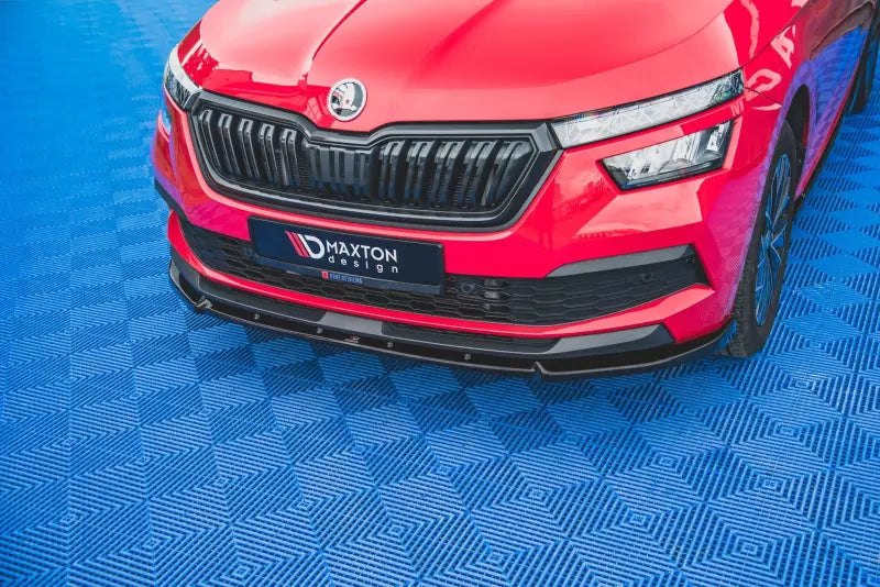 Maxton Design Frontlippe V.2 für Skoda Kamiq Hochglanz schwarz – Ansicht 1