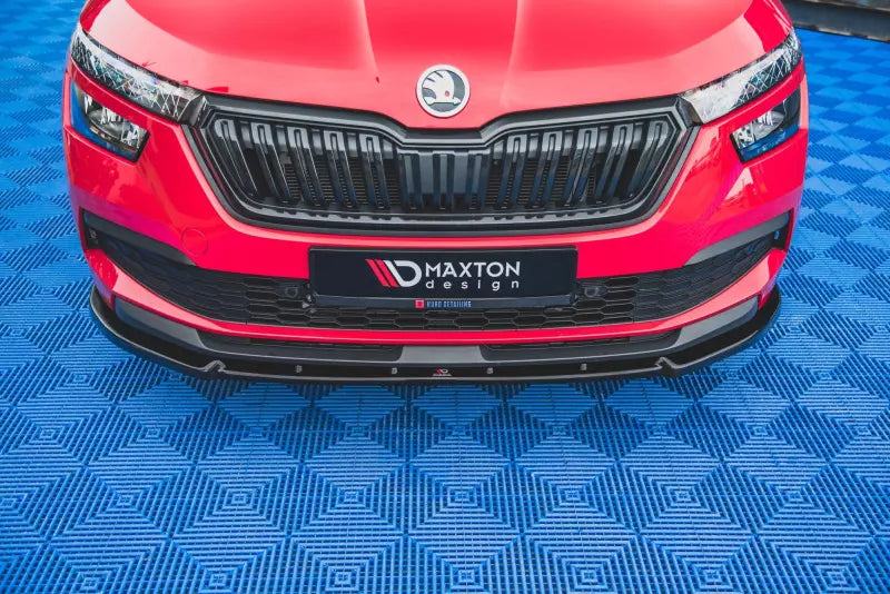Maxton Design Frontlippe V.2 für Skoda Kamiq Hochglanz schwarz – Ansicht 2