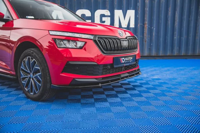 Maxton Design Frontlippe V.2 für Skoda Kamiq Hochglanz schwarz – Ansicht 3