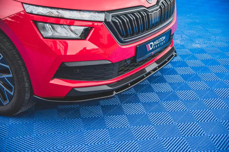 Maxton Design Frontlippe V.2 für Skoda Kamiq Hochglanz schwarz – Ansicht 4