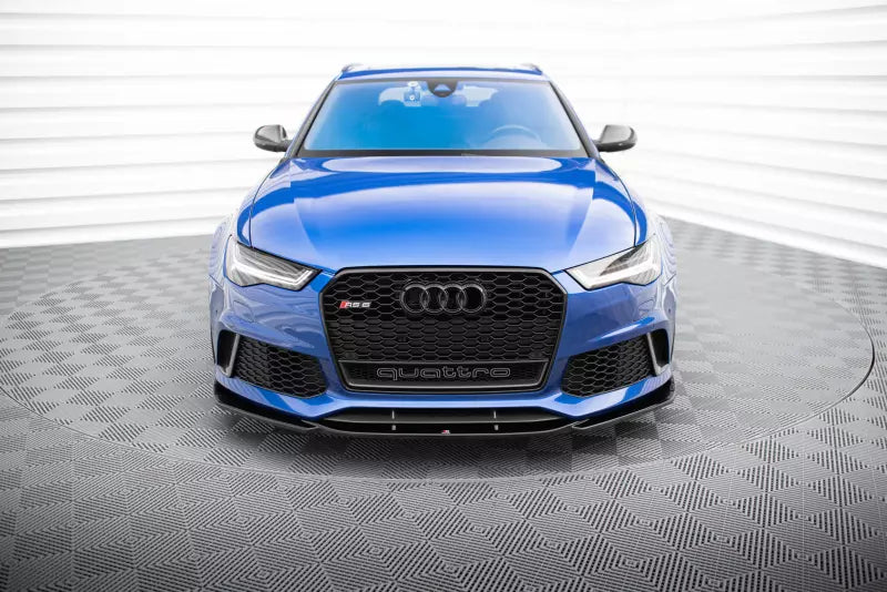 Maxton Design Frontlippe V.3 für Audi RS6 C7 Hochglanz schwarz – Ansicht 2