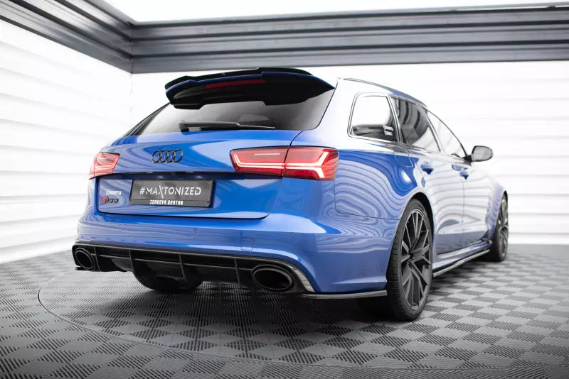 Maxton Design Diffusor Flaps V.2 für Audi RS6 C7 Hochglanz schwarz – Ansicht 2