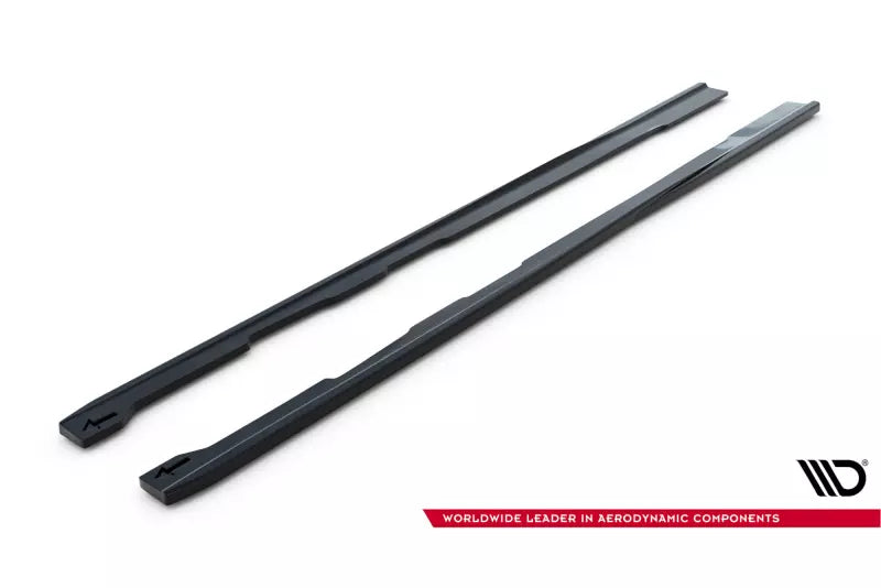 Maxton Design Seitenschweller (Paar) V.2 für Audi RS6 C7 Hochglanz schwarz – Ansicht 4