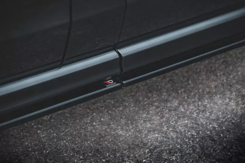 Maxton Design Seitenschweller (Paar) für Mercedes V-Klasse Lang AMG-Line W447 Facelift Hochglanz schwarz – Ansicht 3