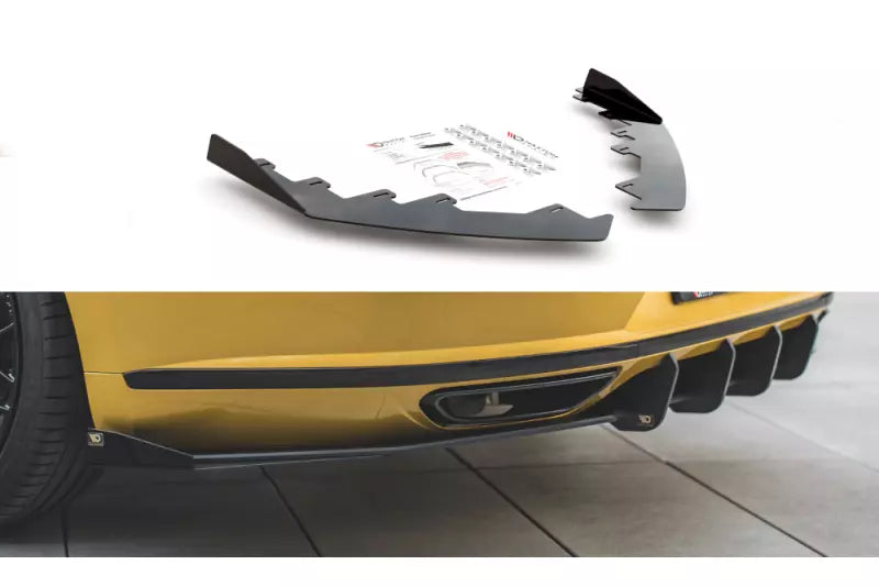 Maxton Design Street Pro Heckdiffusor Flaps für VW Arteon R-Line Hochglanz schwarz – Ansicht 1