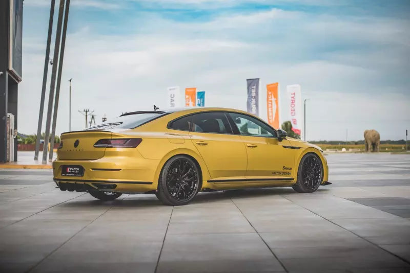 Maxton Design Street Pro Heckdiffusor Flaps für VW Arteon R-Line Hochglanz schwarz – Ansicht 3