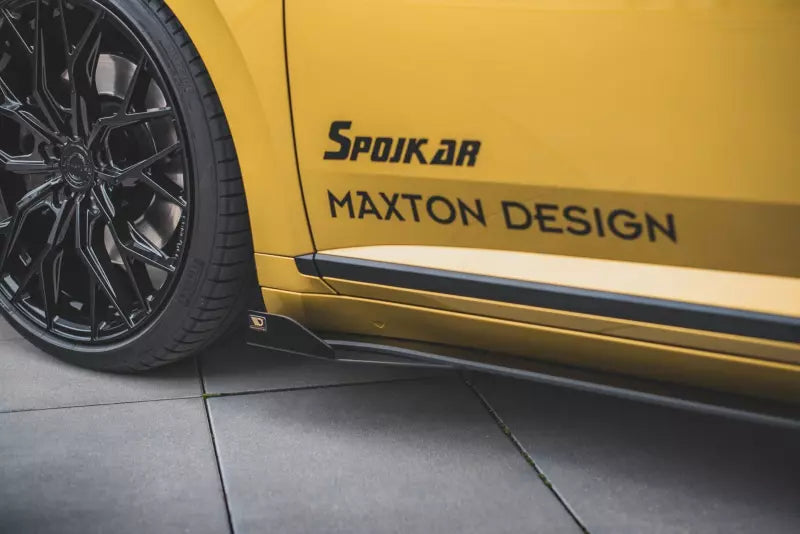 Maxton Design Street Pro Schweller Flaps für VW Arteon R-Line Hochglanz schwarz – Ansicht 4