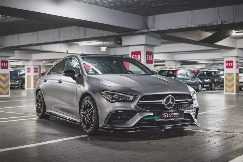 Maxton Design Frontlippe V.1 für Mercedes CLA 35 AMG Aero C118 Hochglanz schwarz – Ansicht 3
