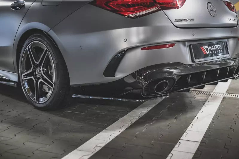 Maxton Design Diffusor Flaps für Mercedes CLA 35 / 45 AMG C118 Hochglanz schwarz – Ansicht 4