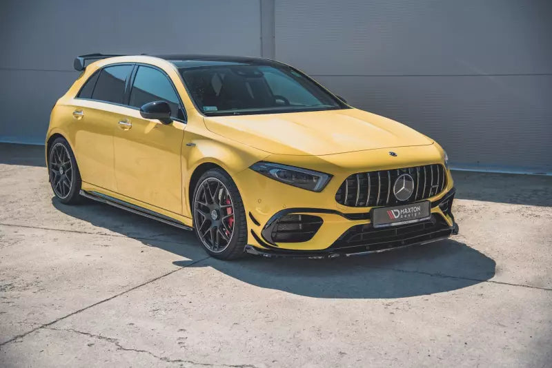 Maxton Design Frontlippe V.2 für Mercedes A45 AMG S Aero Paket W177 Hochglanz schwarz – Ansicht 2