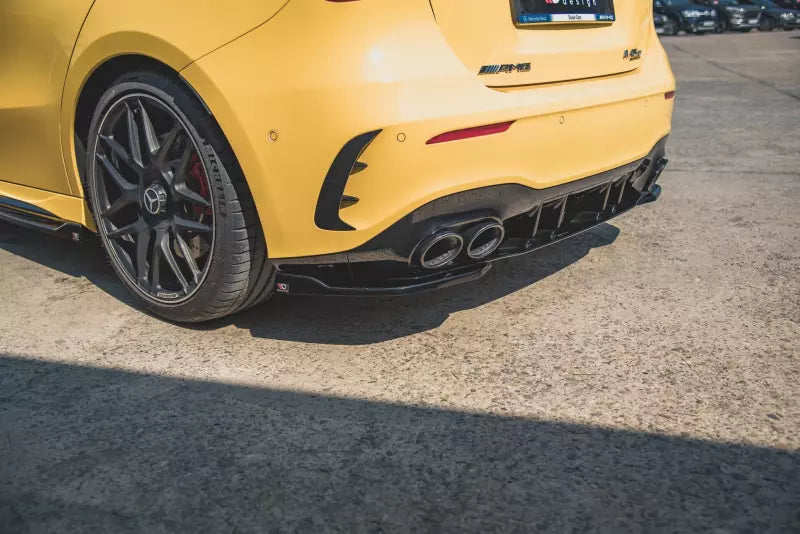 Maxton Design Diffusor Flaps V.1 für Mercedes A45 AMG S mit Aero Paket W177 Hochglanz schwarz – Ansicht 1