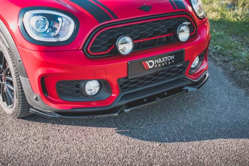 Maxton Design Frontlippe V.1 für Mini Countryman Mk2 F60 JCW Hochglanz schwarz – Ansicht 1