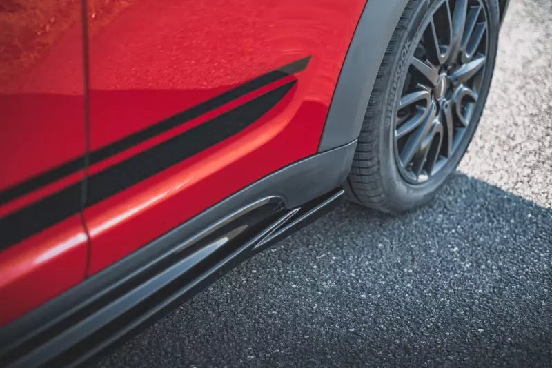 Maxton Design Seitenschweller (Paar) für Mini Countryman Mk2 F60 JCW Hochglanz schwarz – Ansicht 3