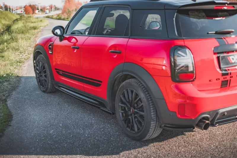Maxton Design Seitenschweller (Paar) für Mini Countryman Mk2 F60 JCW Hochglanz schwarz – Ansicht 4