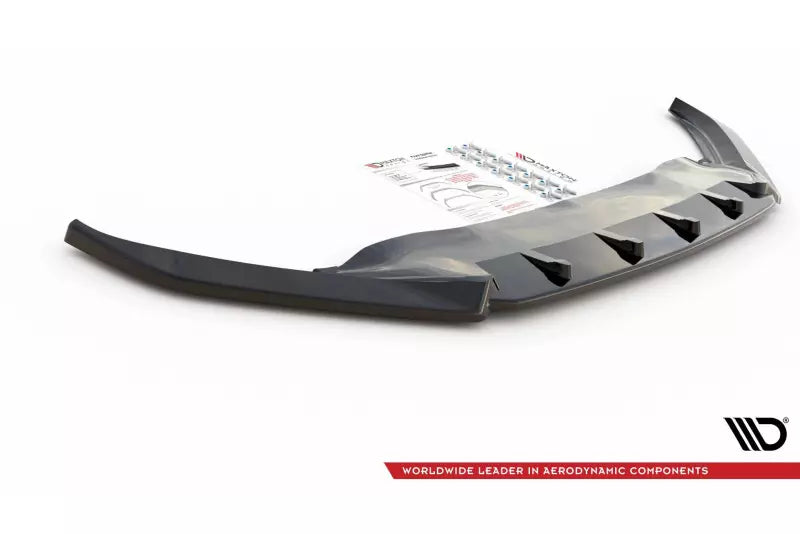 Maxton Design Frontlippe V.2 für VW Passat B8 Hochglanz schwarz – Ansicht 4