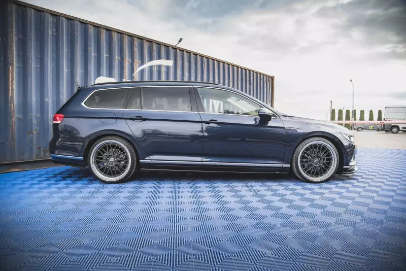 Maxton Design Seitenschweller (Paar) für VW Passat B8 Hochglanz schwarz – Ansicht 2