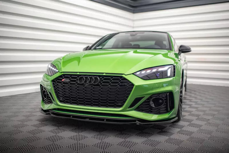 Maxton Design Frontlippe V.2 für Audi RS5 B9 F5 Facelift Hochglanz schwarz – Ansicht 1