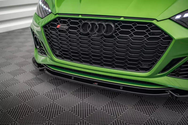 Maxton Design Frontlippe V.2 für Audi RS5 B9 F5 Facelift Hochglanz schwarz – Ansicht 3