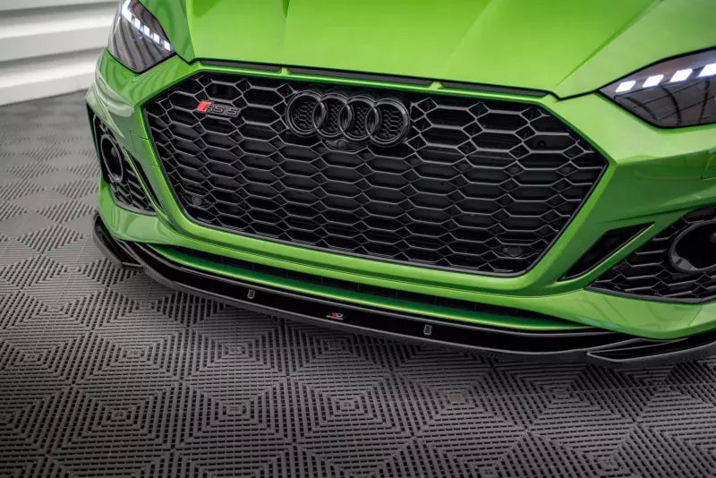 Maxton Design Frontlippe V.3 für Audi RS5 B9 F5 Facelift Hochglanz schwarz – Ansicht 3