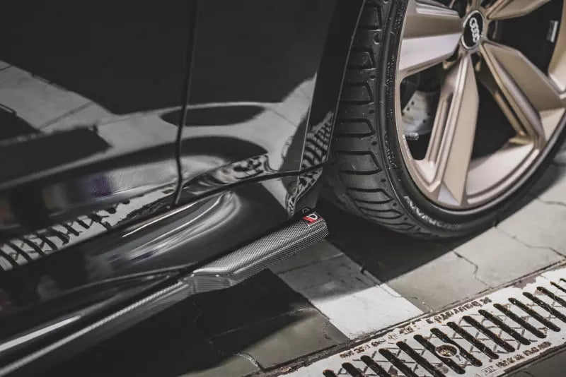 Maxton Design Seitenschweller (Paar) für Audi RS5 B9 F5 Sportback Facelift Hochglanz schwarz – Ansicht 2