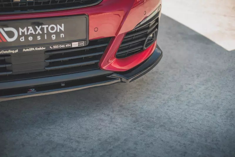 Maxton Design Frontlippe V.1 für Peugeot 308 II GT Facelift Hochglanz schwarz – Ansicht 4