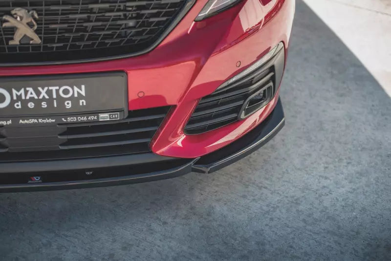 Maxton Design Frontlippe V.2 für Peugeot 308 II GT Facelift Hochglanz schwarz – Ansicht 3