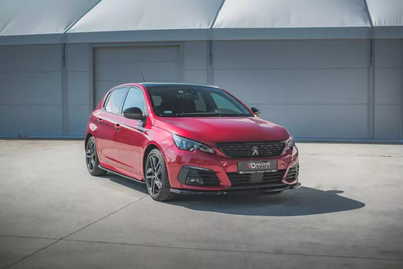 Maxton Design Frontlippe V.2 für Peugeot 308 II GT Facelift Hochglanz schwarz – Ansicht 4