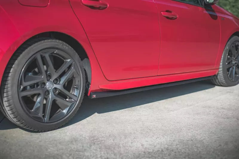 Maxton Design Seitenschweller (Paar) für Peugeot 308 II GT Facelift Hochglanz schwarz – Ansicht 1