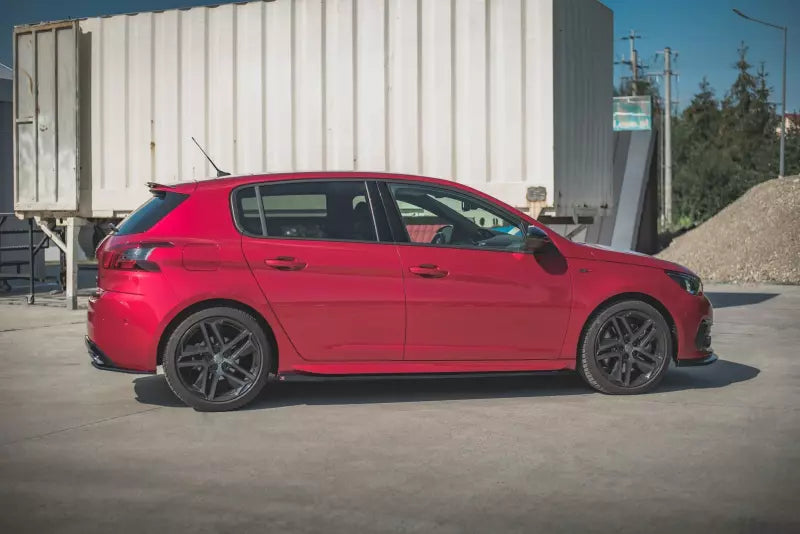 Maxton Design Seitenschweller (Paar) für Peugeot 308 II GT Facelift Hochglanz schwarz – Ansicht 2