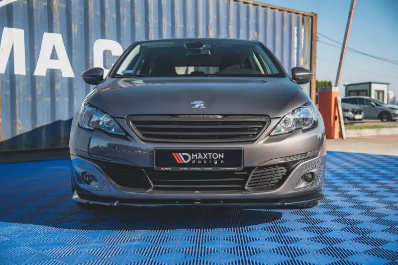 Maxton Design Frontlippe V.2 für Peugeot 308 II Facelift Hochglanz schwarz – Ansicht 3