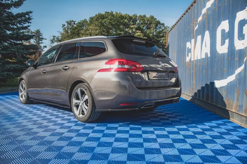 Maxton Design Heckspoiler Lippe für Peugeot 308 II SW Facelift Hochglanz schwarz – Ansicht 2
