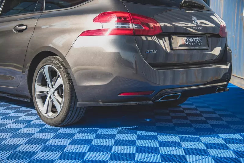 Maxton Design Diffusor Flaps V.1 für Peugeot 308 II SW Facelift Hochglanz schwarz – Ansicht 1