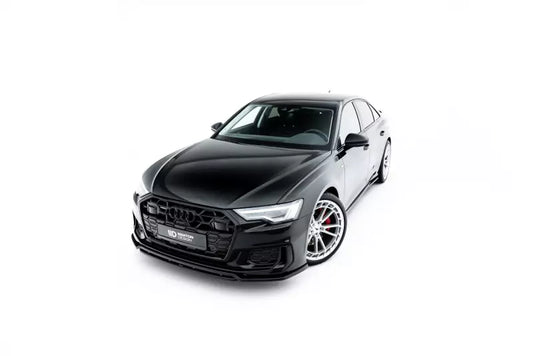 Maxton Design Frontlippe V.3 für Audi S6 / A6 S-Line C8 Limousine / Avant 2018-2026 Hochglanz schwarz – Ansicht 1